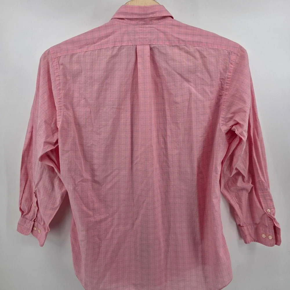 Ralph Lauren Yarmouth Button Down Mens 17 34/35 Classic Ctn Pink Heritage Office